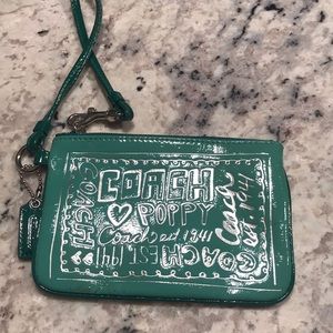 Coach Poppy collection wristlet